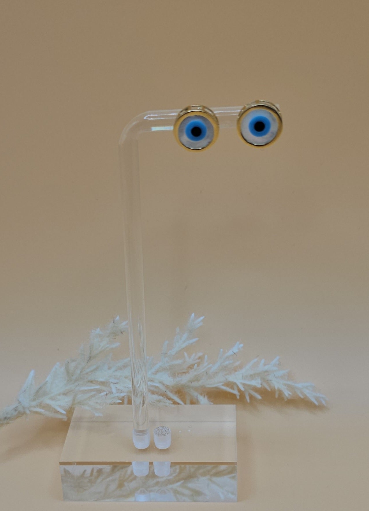 Evil eye earring
