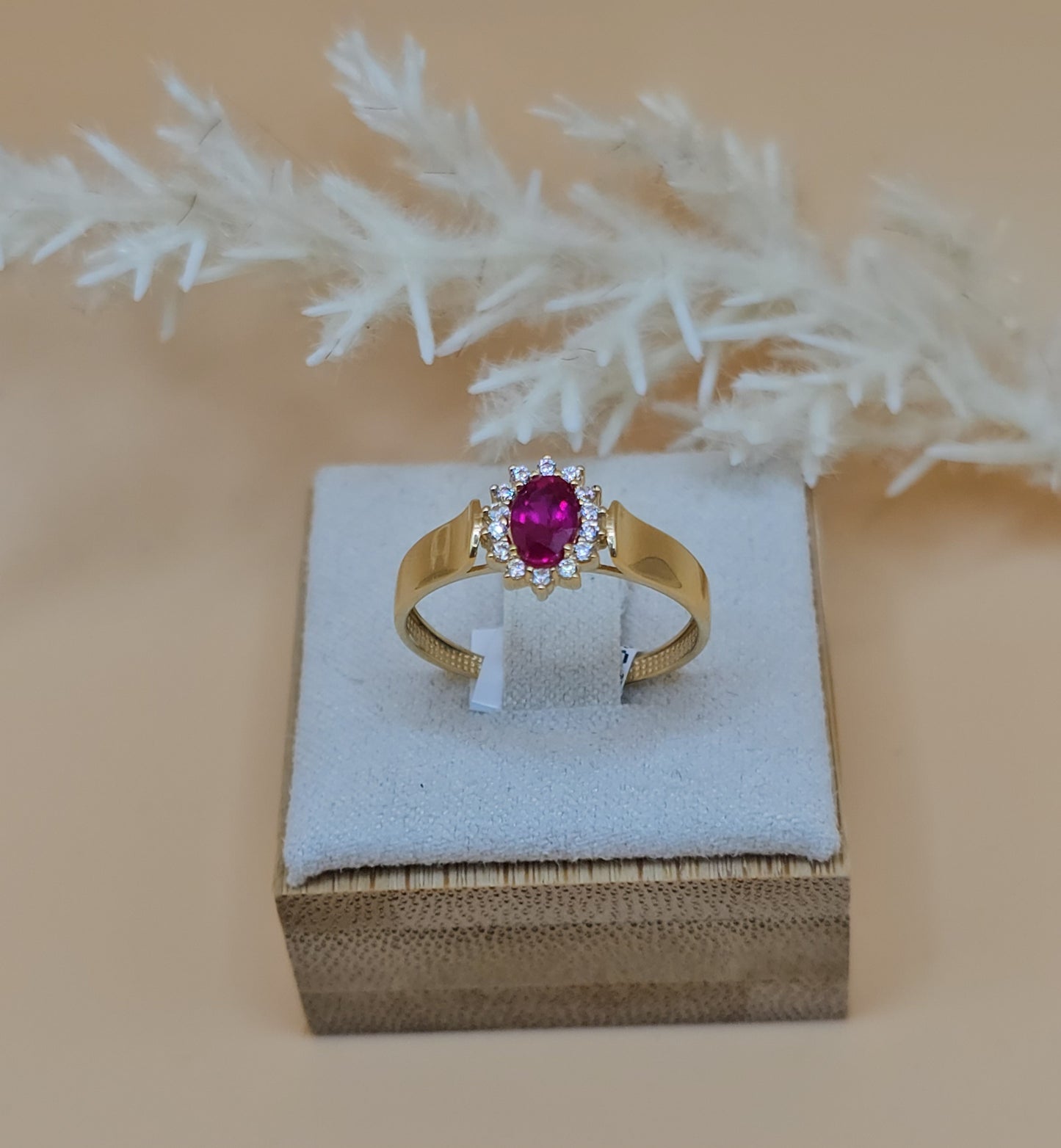 Ring Pink Cz