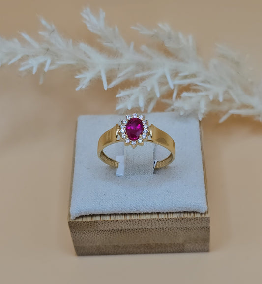 Ring Pink Cz