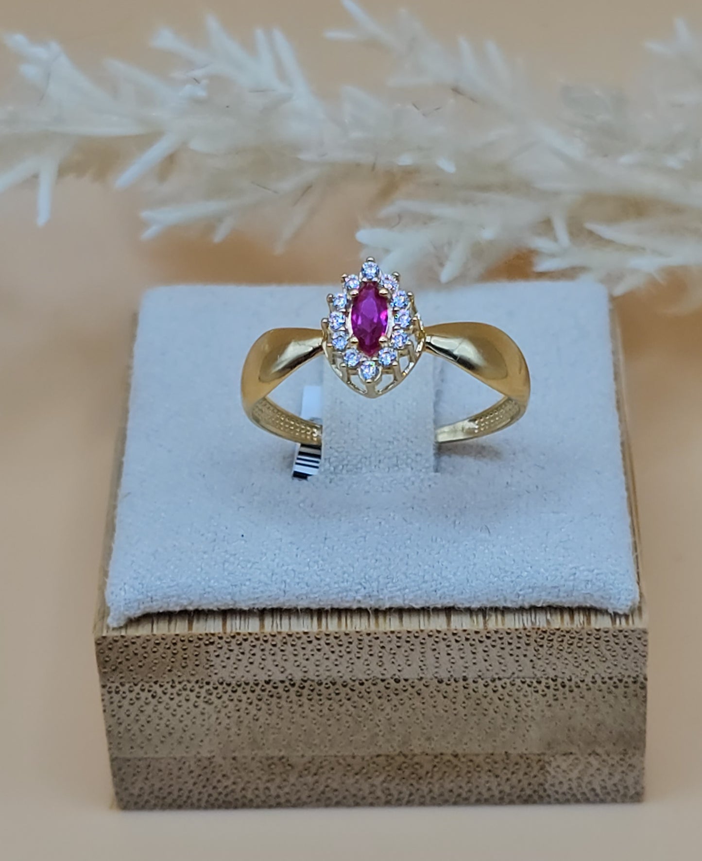 Ring pink Cz