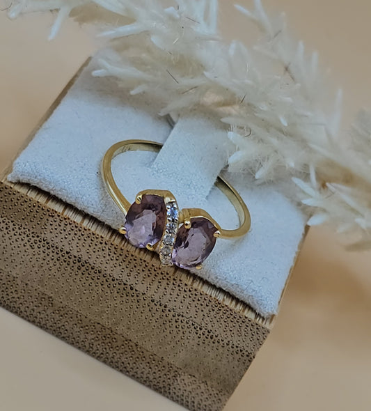 Ring Light Purple cz