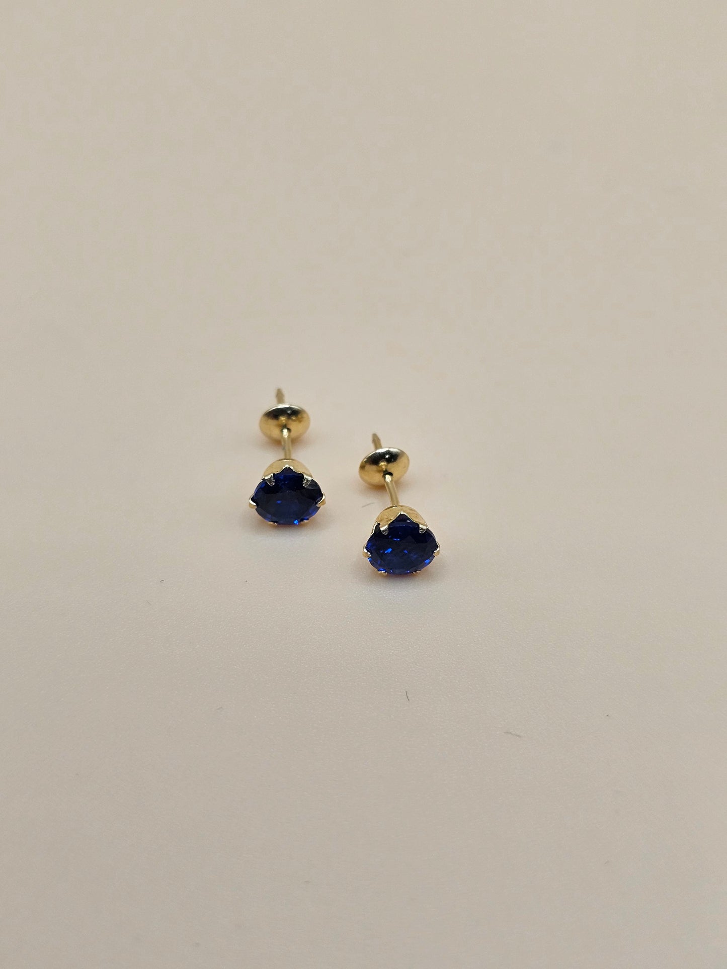 Royal blue cz earrings