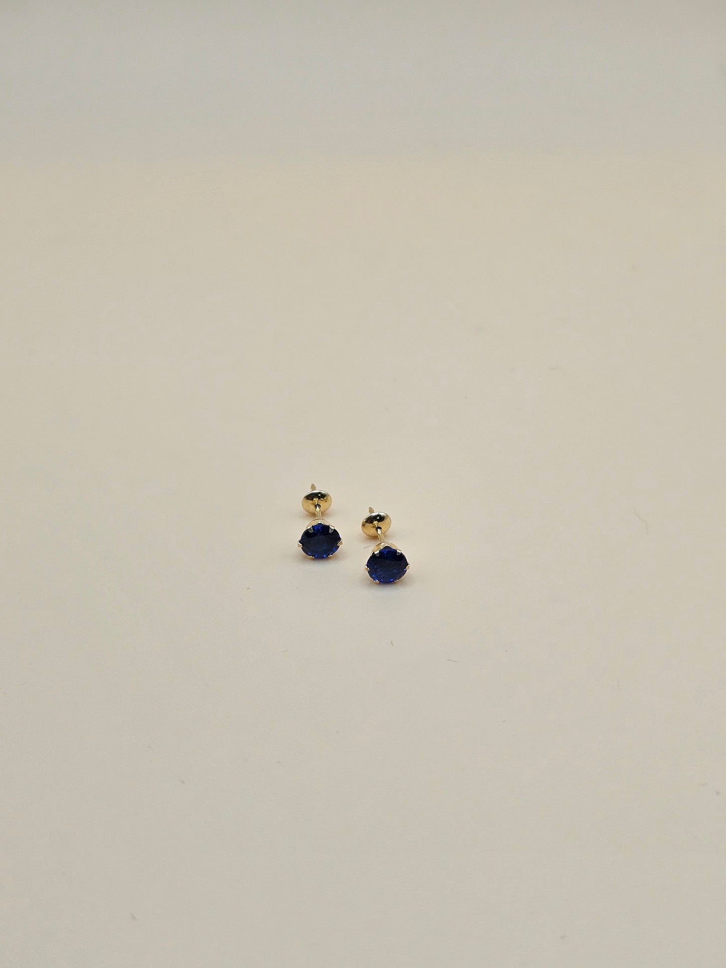 Royal blue cz earrings