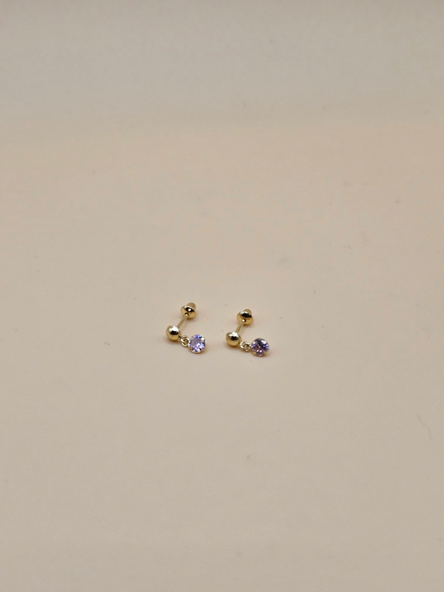 Light pink baby earring