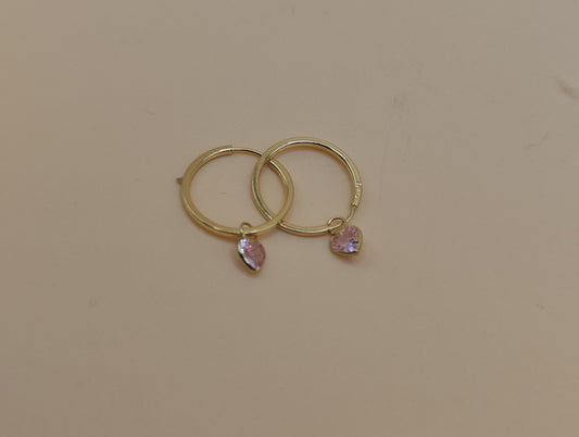 Light pink hoops