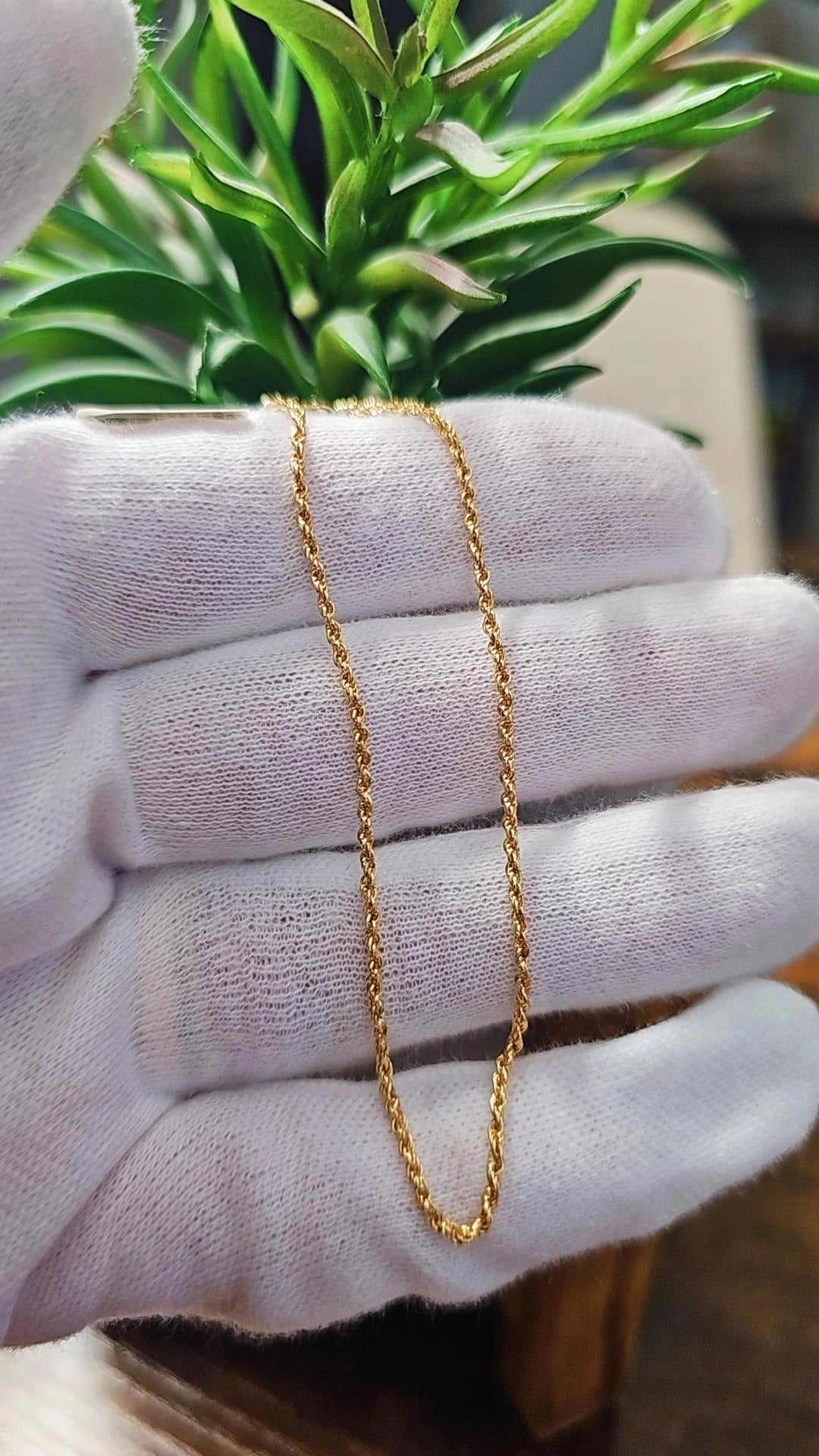 Pulseira elo corda delicada