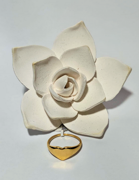 Mini Heart Golden Clean Ring