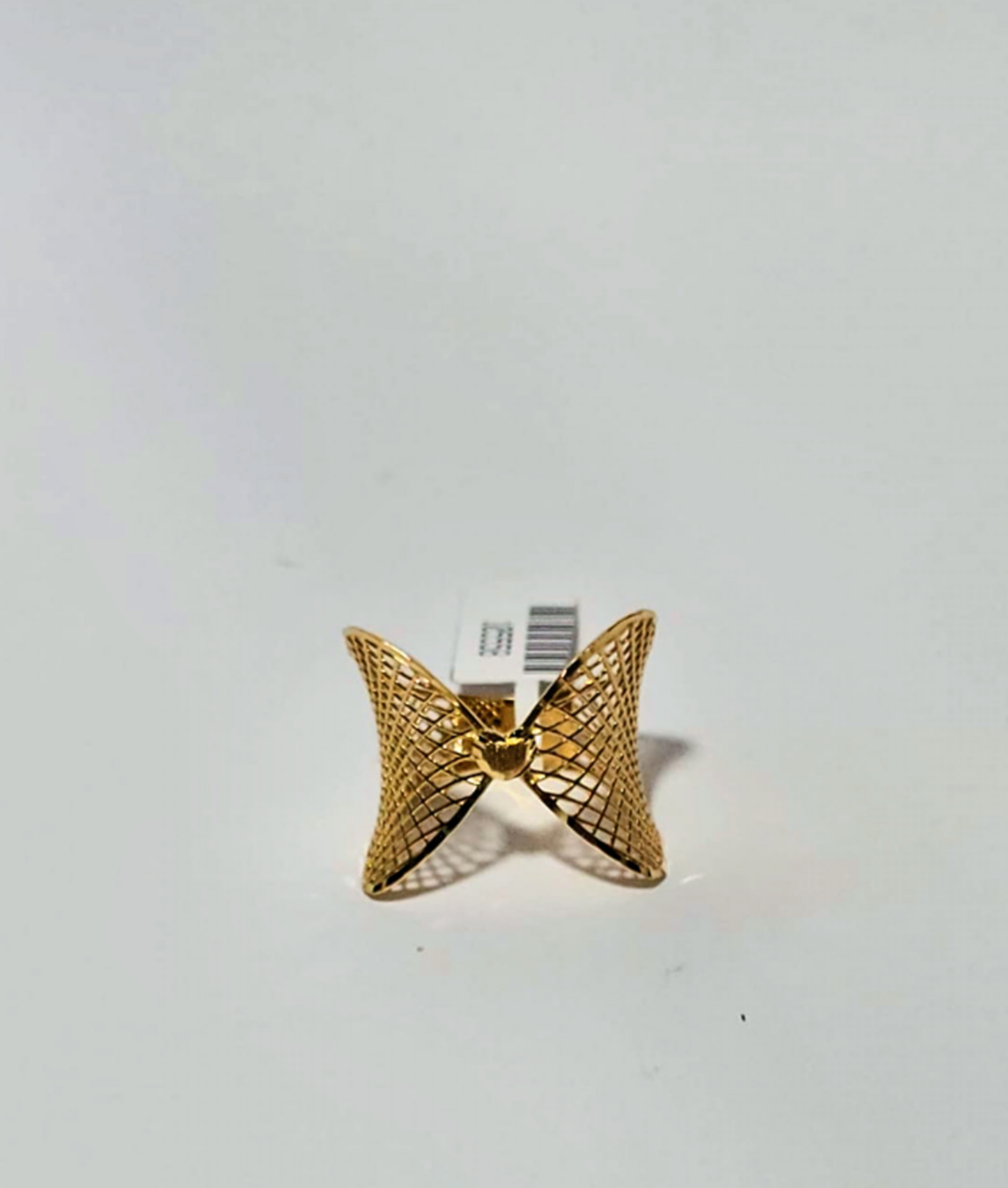 Hollow Diamond Golden Heart Earrings
