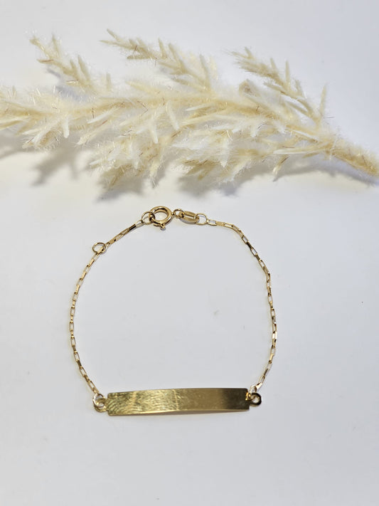 Kids Brushed Engraved Bracelet.