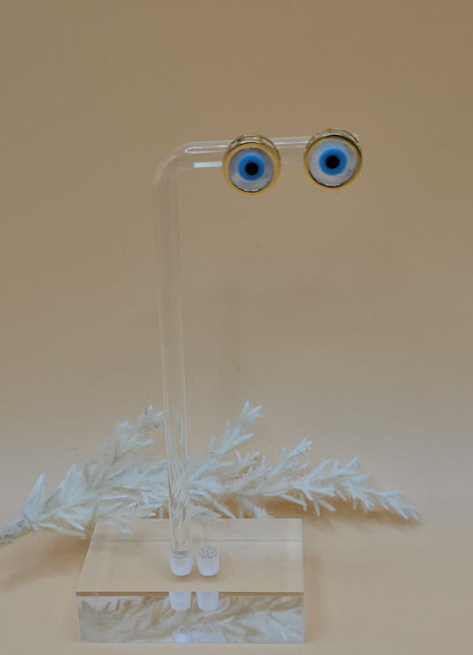 Evil eye earring