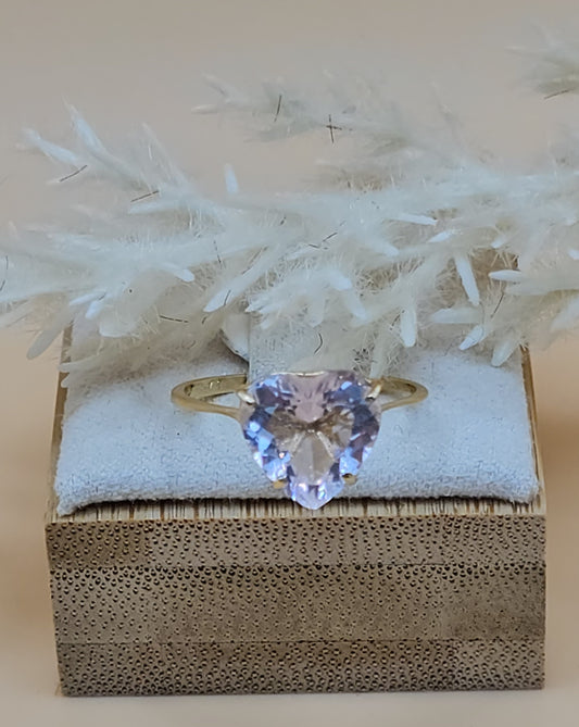 Ring light pink Cz