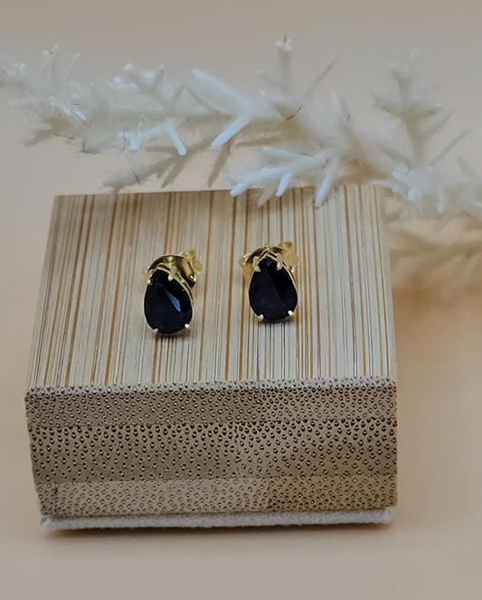 Shappire blue drop earring