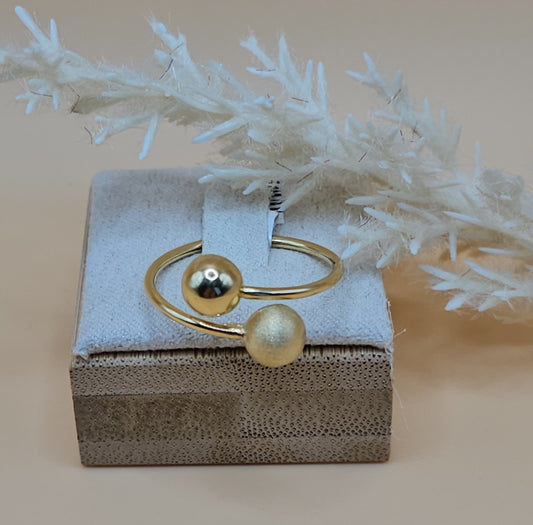 Double sphere ring Adjustable