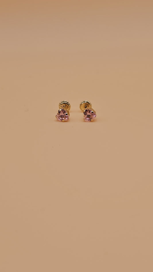 Pink Zirconia Earring