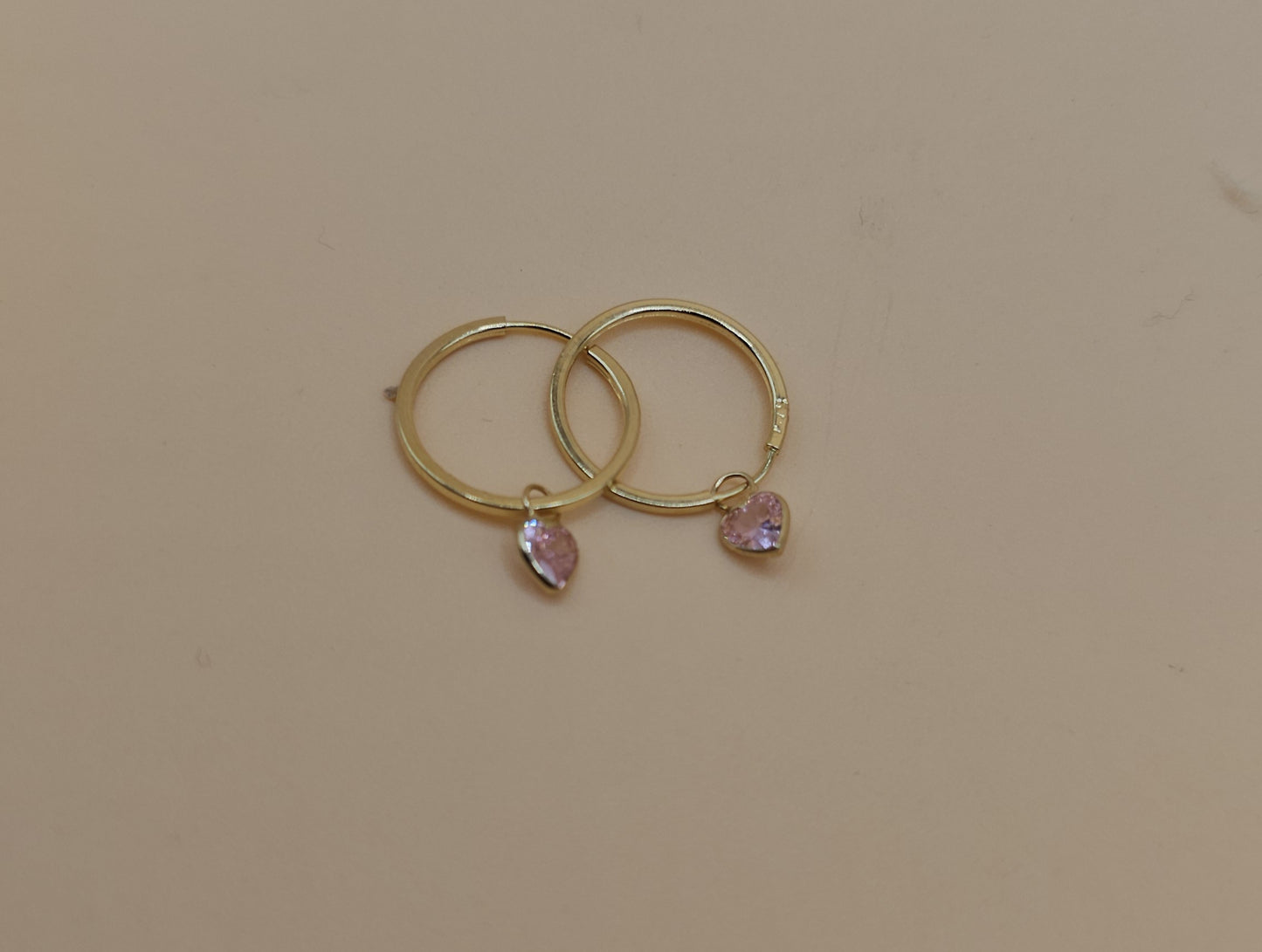 Light pink hoops