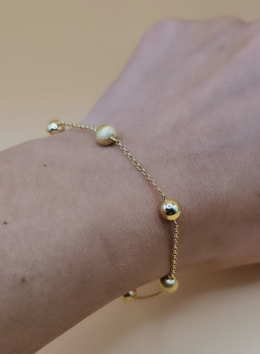 Brl 5mm ball bracelet